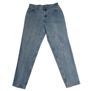 Vintage 90s Levis 550 Womens Jeans 16L High Rise Tapered Leg‎ USA Mom Blue Denim